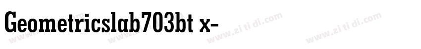 Geometricslab703bt x字体转换